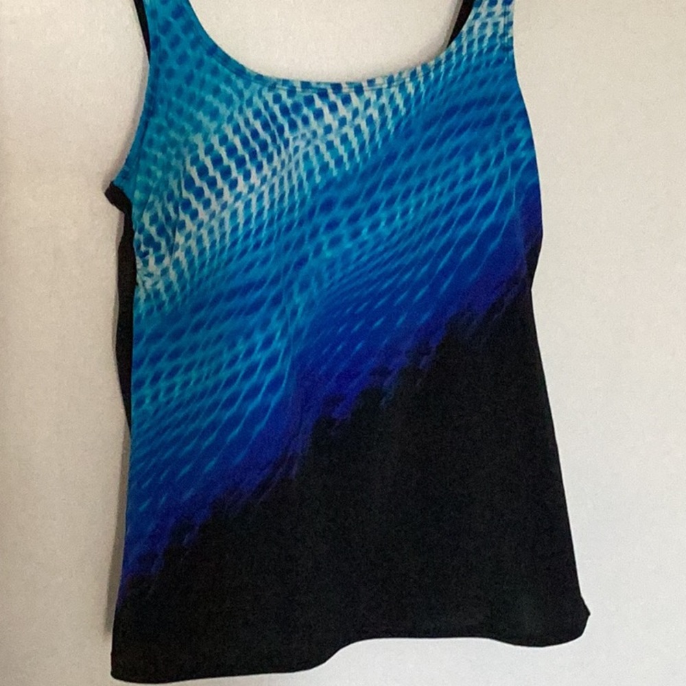 Reebok Blue Fitted Swim Tankini Size 18 - Picture 11 of 11